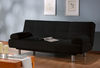 Aruba Casual Convertible Deluxe Black Sofa Bed by Lifestyle (Lifestyle Solutions)