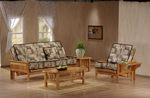 Caramel Full Size Urban Oak Futon Set by J&M Furniture (J&M Furniture)