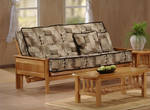 Save $100 Caramel Full Size Natural Futon Set by J&M Furniture (J&M Furniture)