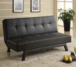 Vicente Convertible Sofa Black by Lifestyle (Lifestyle Solutions)