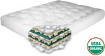Comfort Rest Natural Latex, Cotton & Virgin Wool Mattress (The Futon Shop)